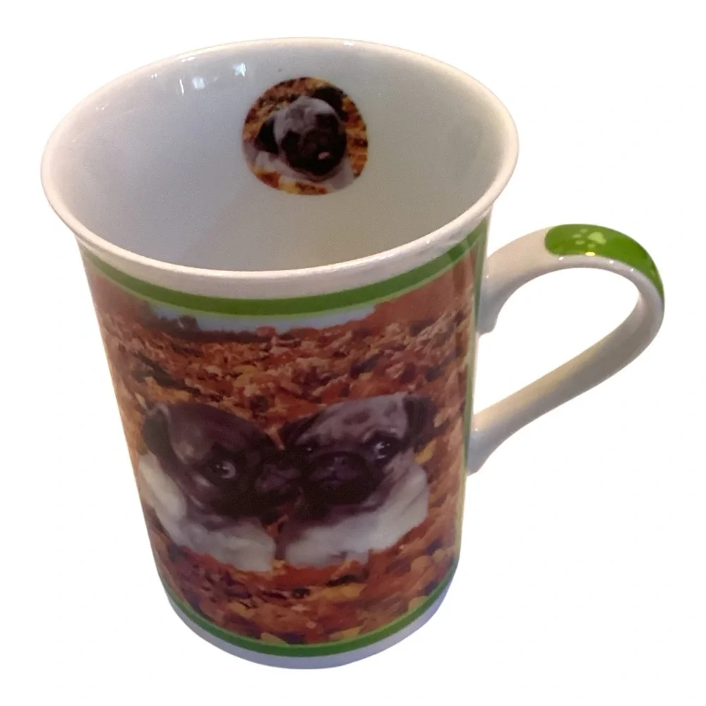 Danbury Mint Purely Pugs Porcelain Mug Puppy Dog Collector Coffee Tea Cup - Picture 6 of 6